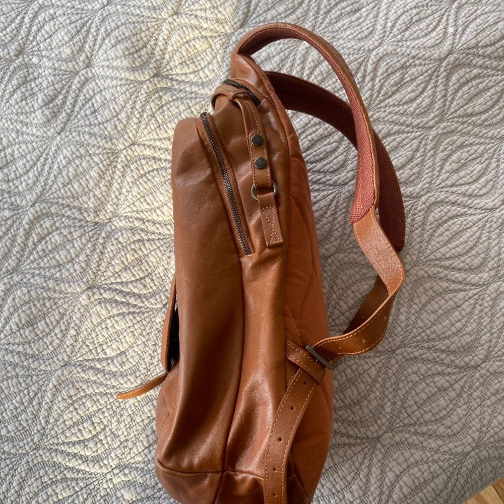 Will Leather Goods Brown Backpack - image 2